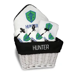 Personalized Seattle Sounders Medium Basket - 6 Items