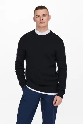 Phil Knit Pullover - Dark Navy