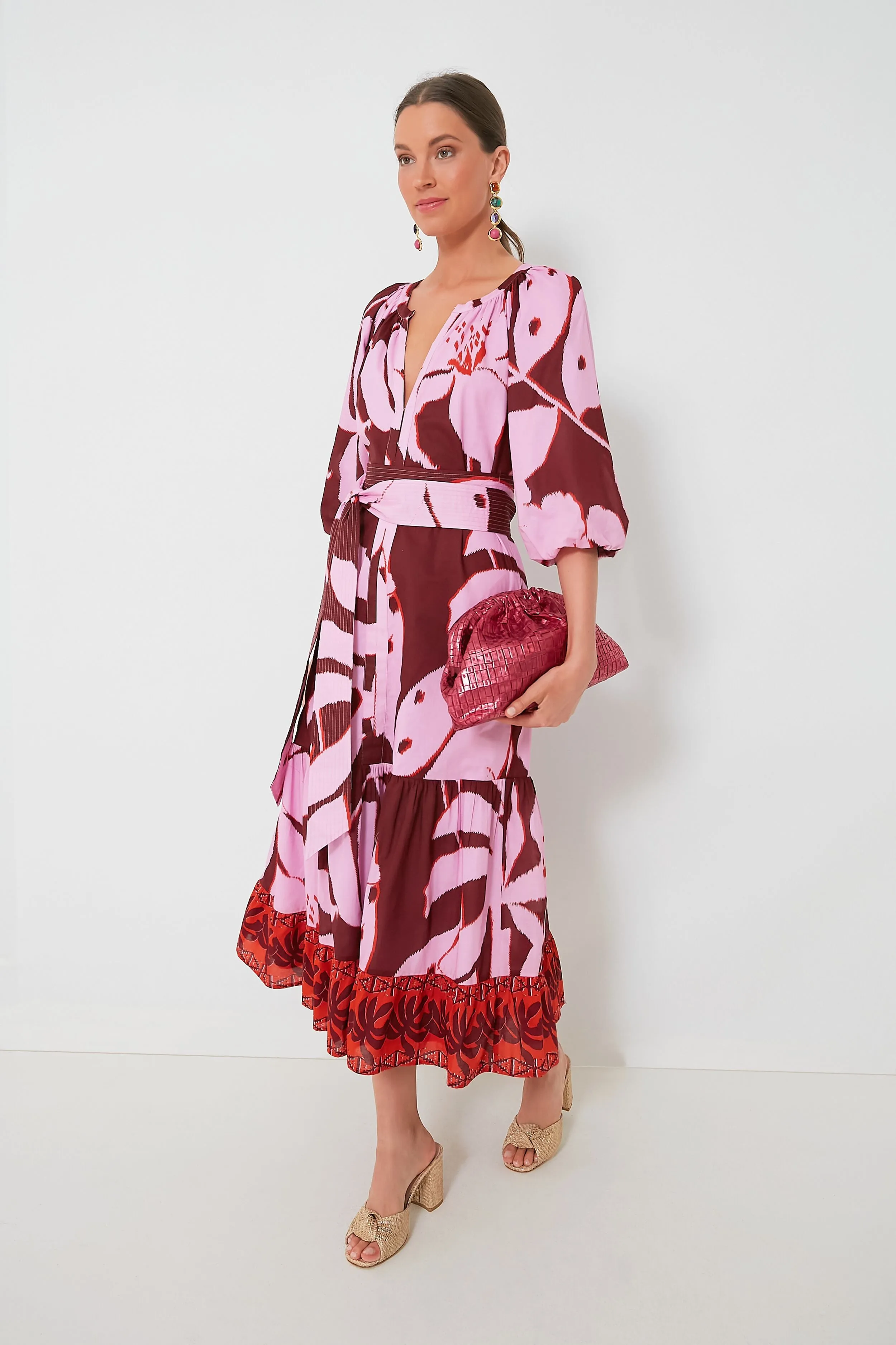 Pink Palm Lyles Dress