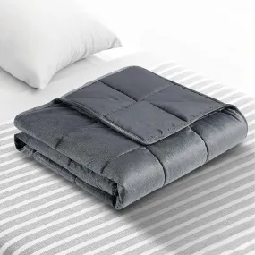 Plush Weighted Calming Blanket 5KG Dark Grey