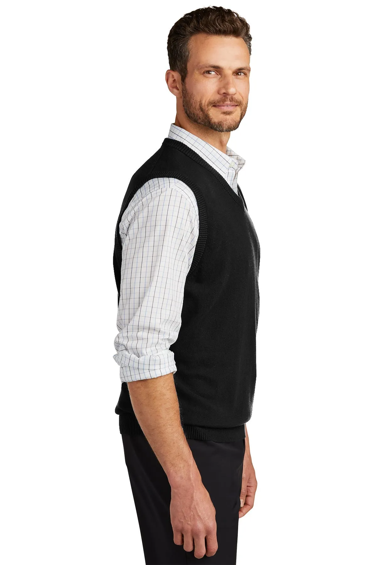 Port Authority Customized Sweater Vests, Black