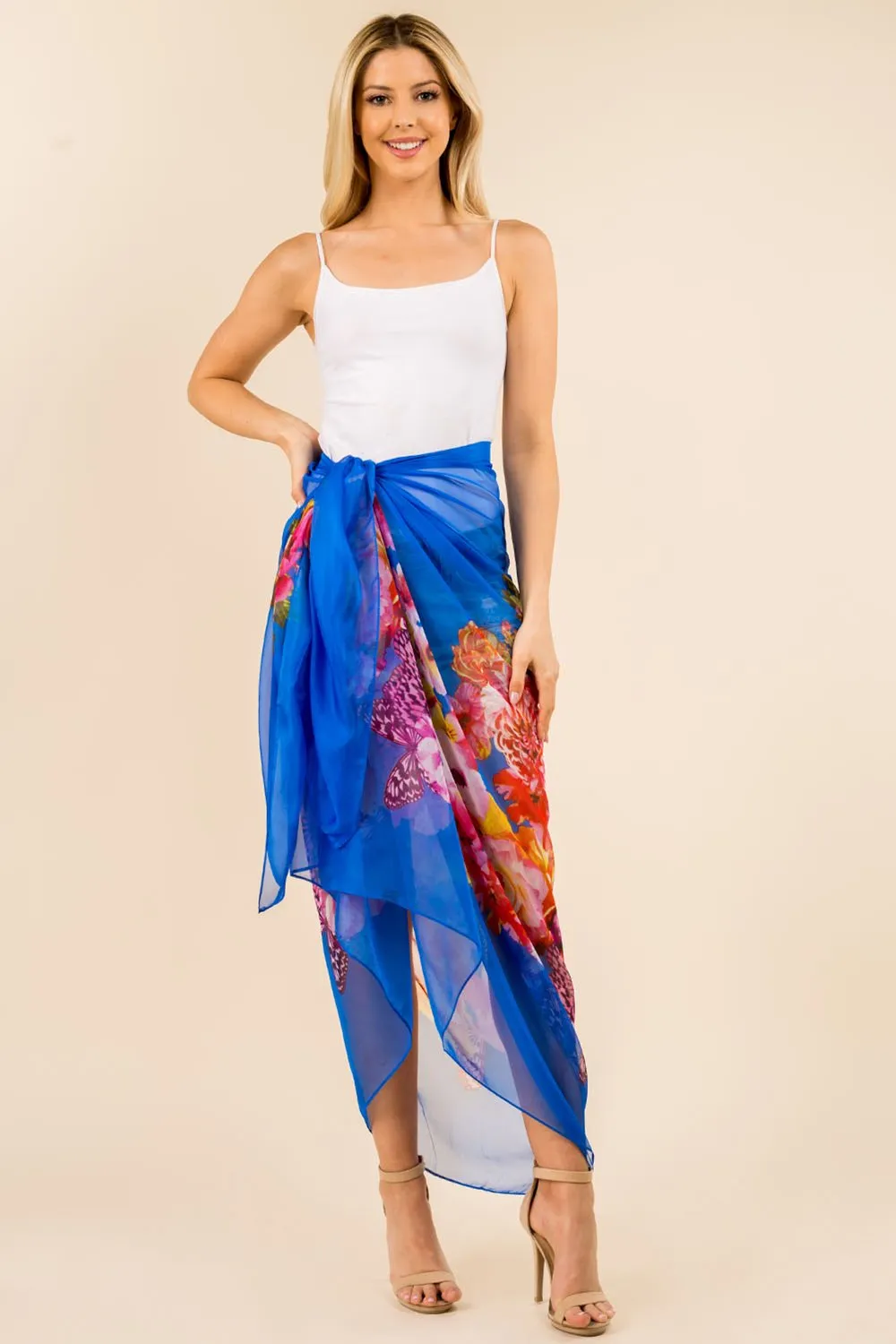 PP-3360 big floral design sarong