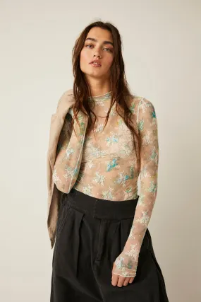 Printed Lady Lux Layering Top Tea Combo