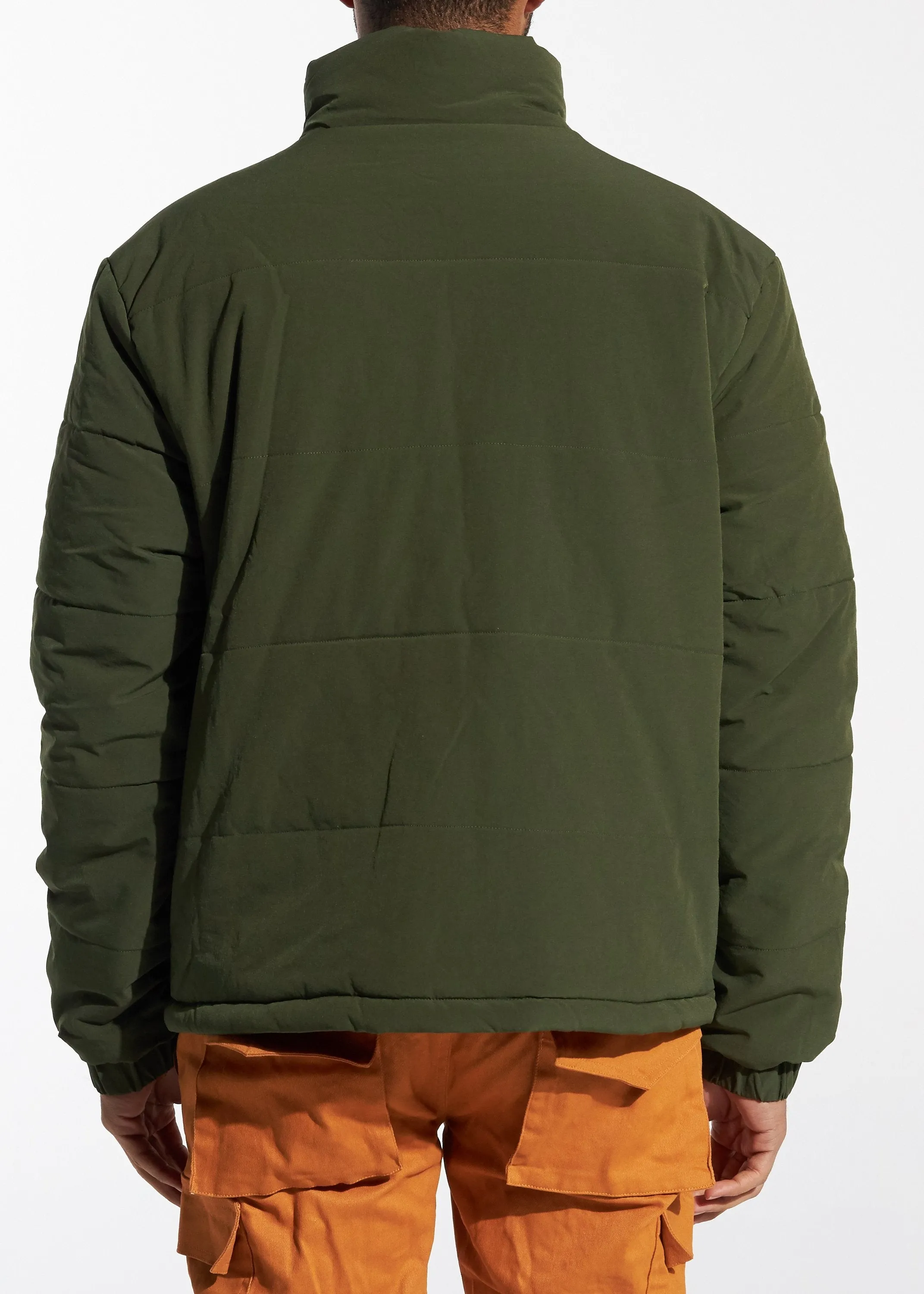 Puffer Jacket (Olive Green)