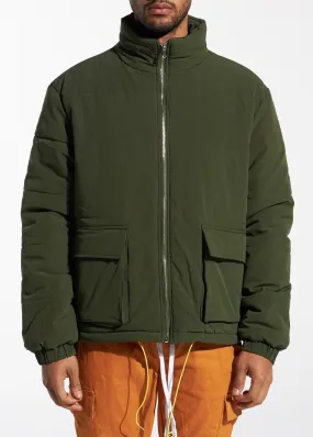 Puffer Jacket (Olive Green)