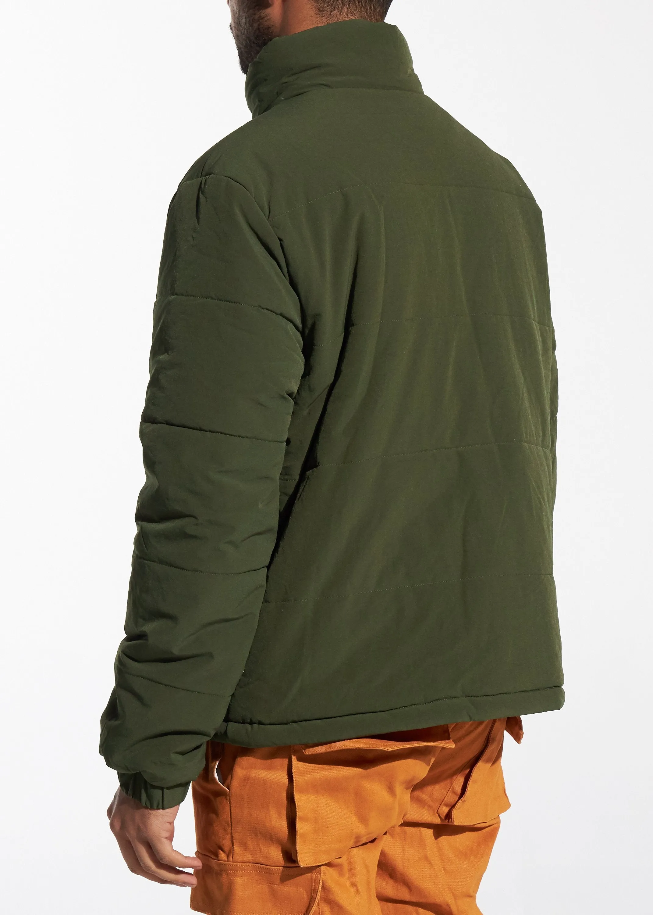 Puffer Jacket (Olive Green)