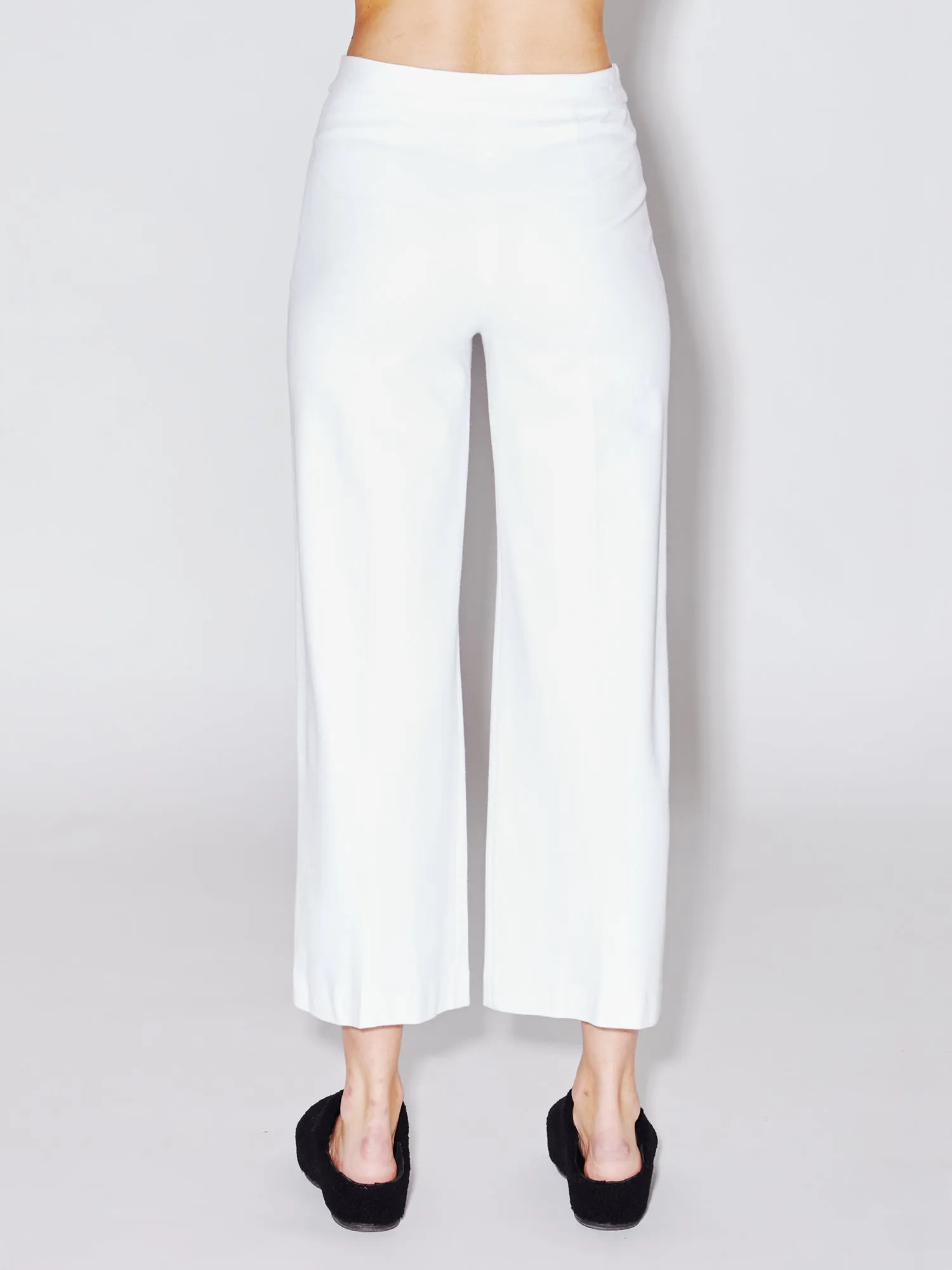 Pull On Cropped Straight Pant