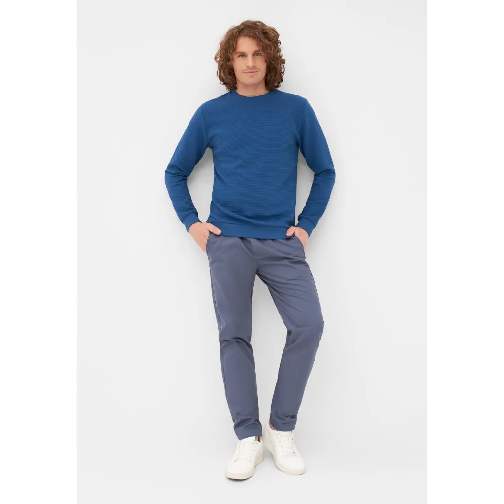 Pullover CANTON Ocean blue rib  | Givn