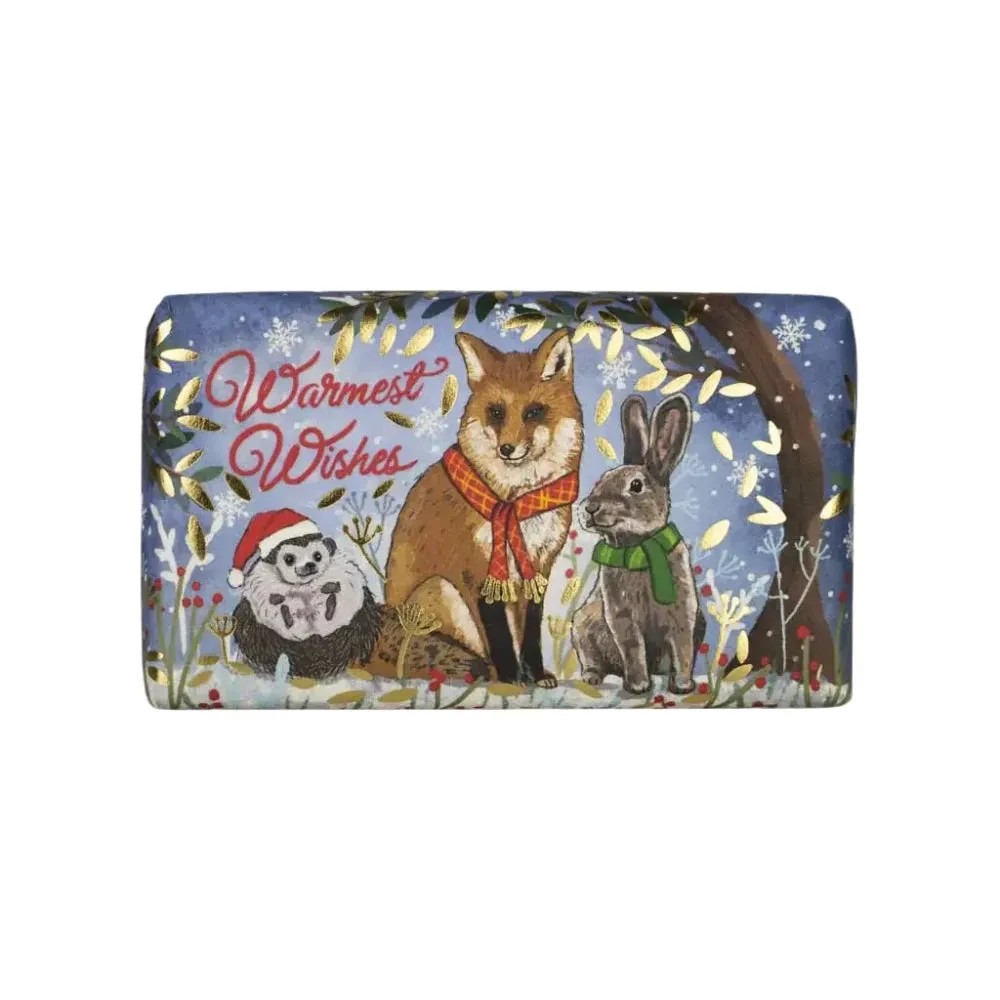 "Warmest Wishes" Woodland Animals Christmas Soap