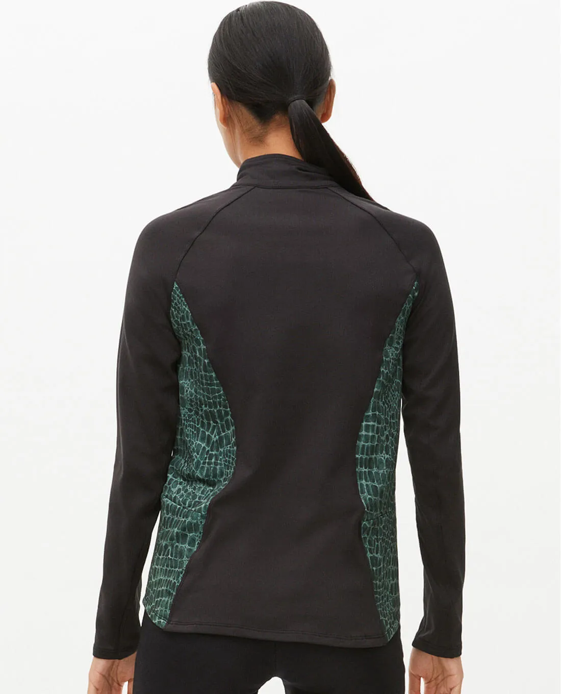 ROHNISCH Jane Thermo Half Zip Green Crocco