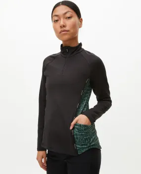 ROHNISCH Jane Thermo Half Zip Green Crocco