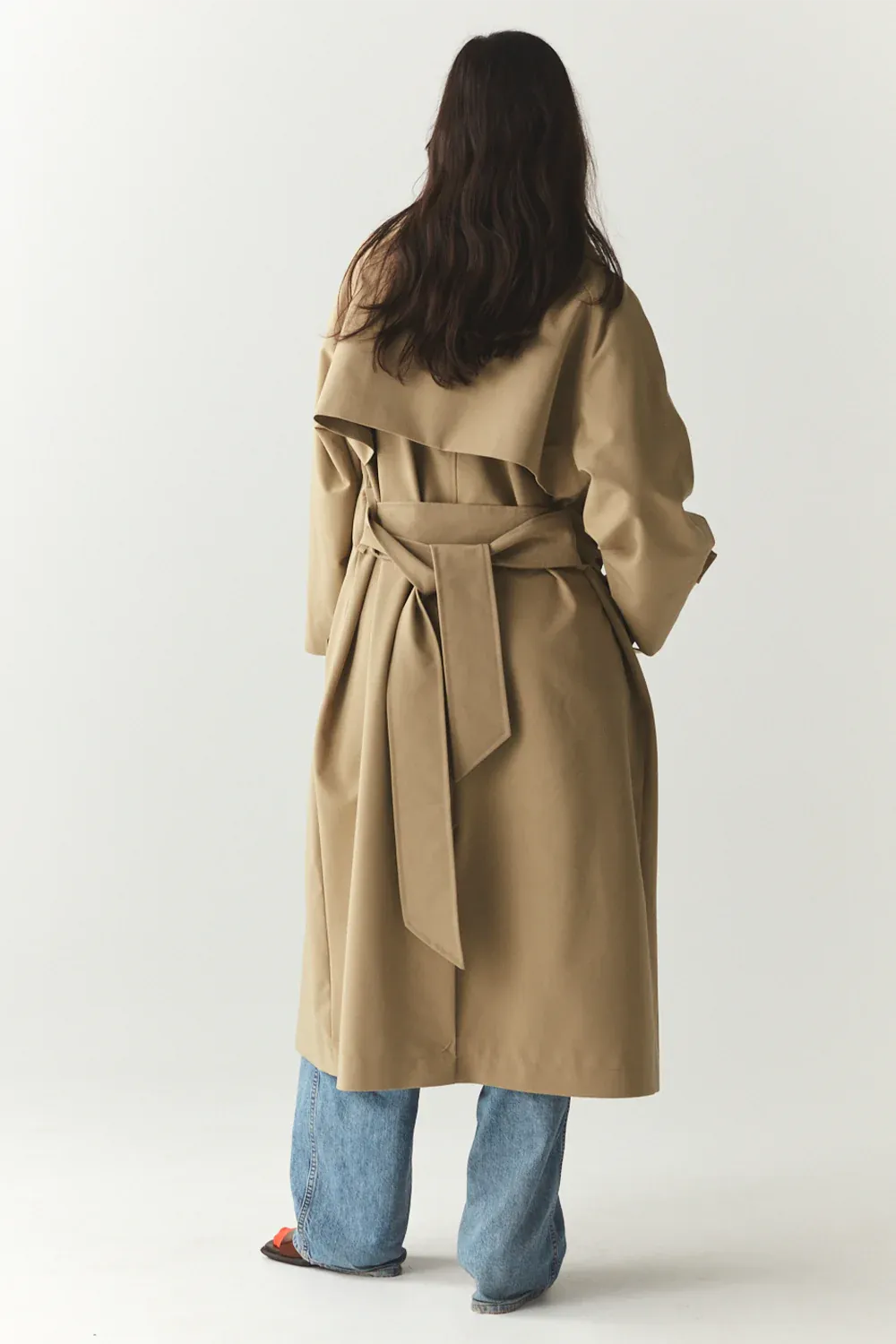 Roomy trench Beige