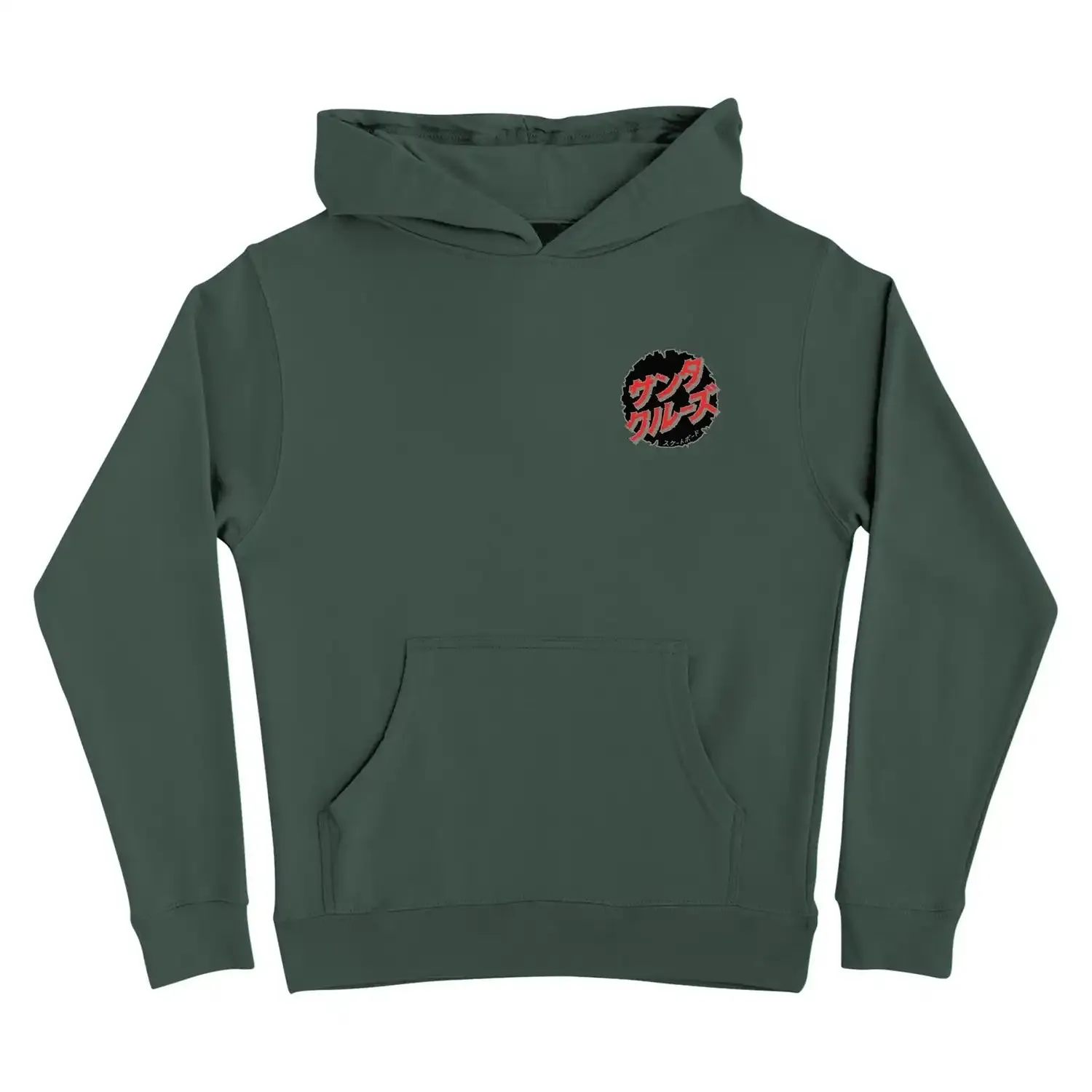 Santa Cruz X Godzilla Destroyer Pullover Midweight Youth Hoodie - Alpine Green