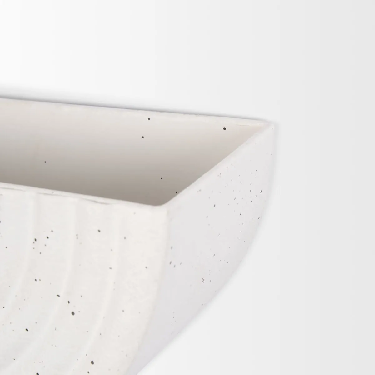 Shilo Wall Planter White Metal