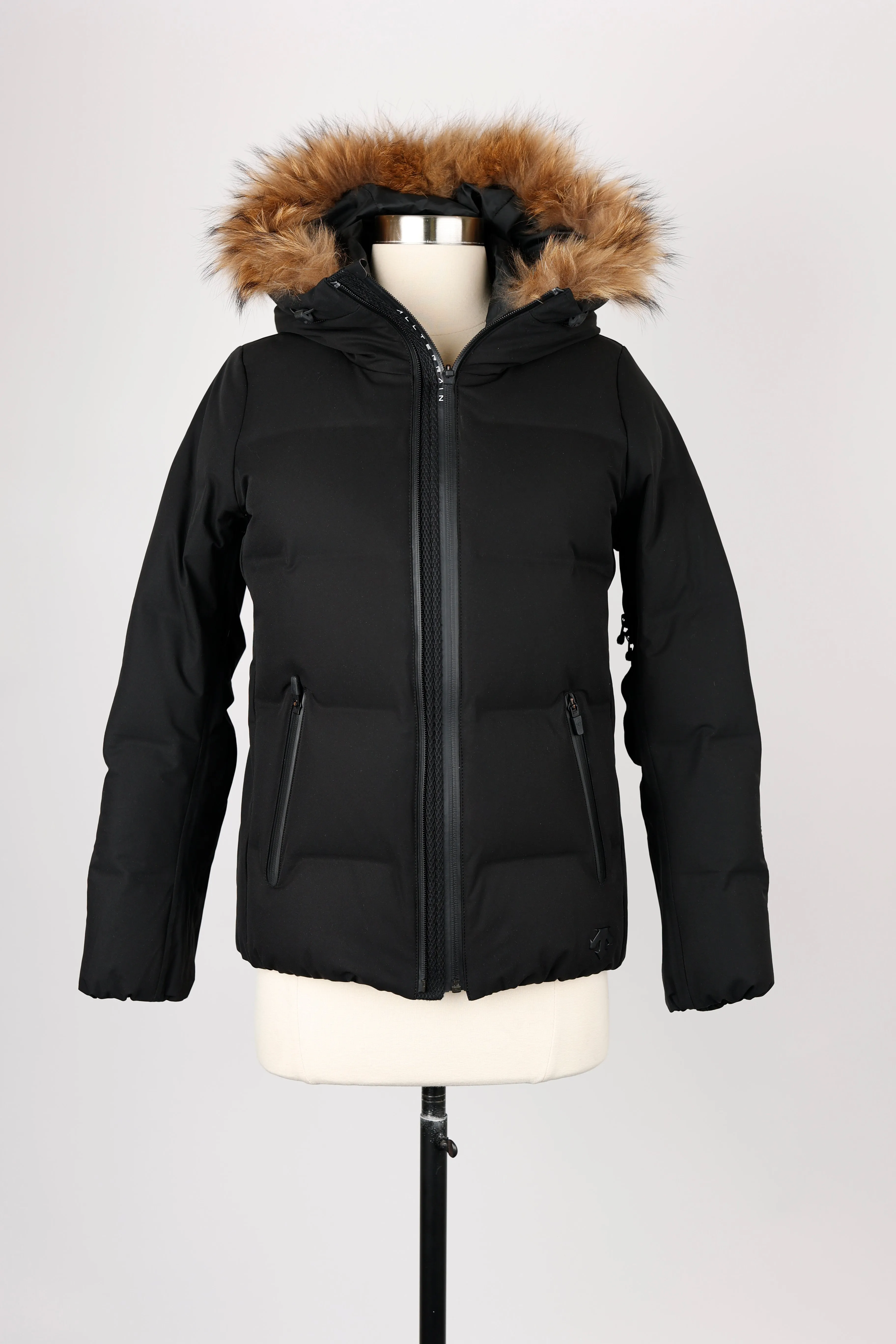 Short Fur Hood Puffer Jacket