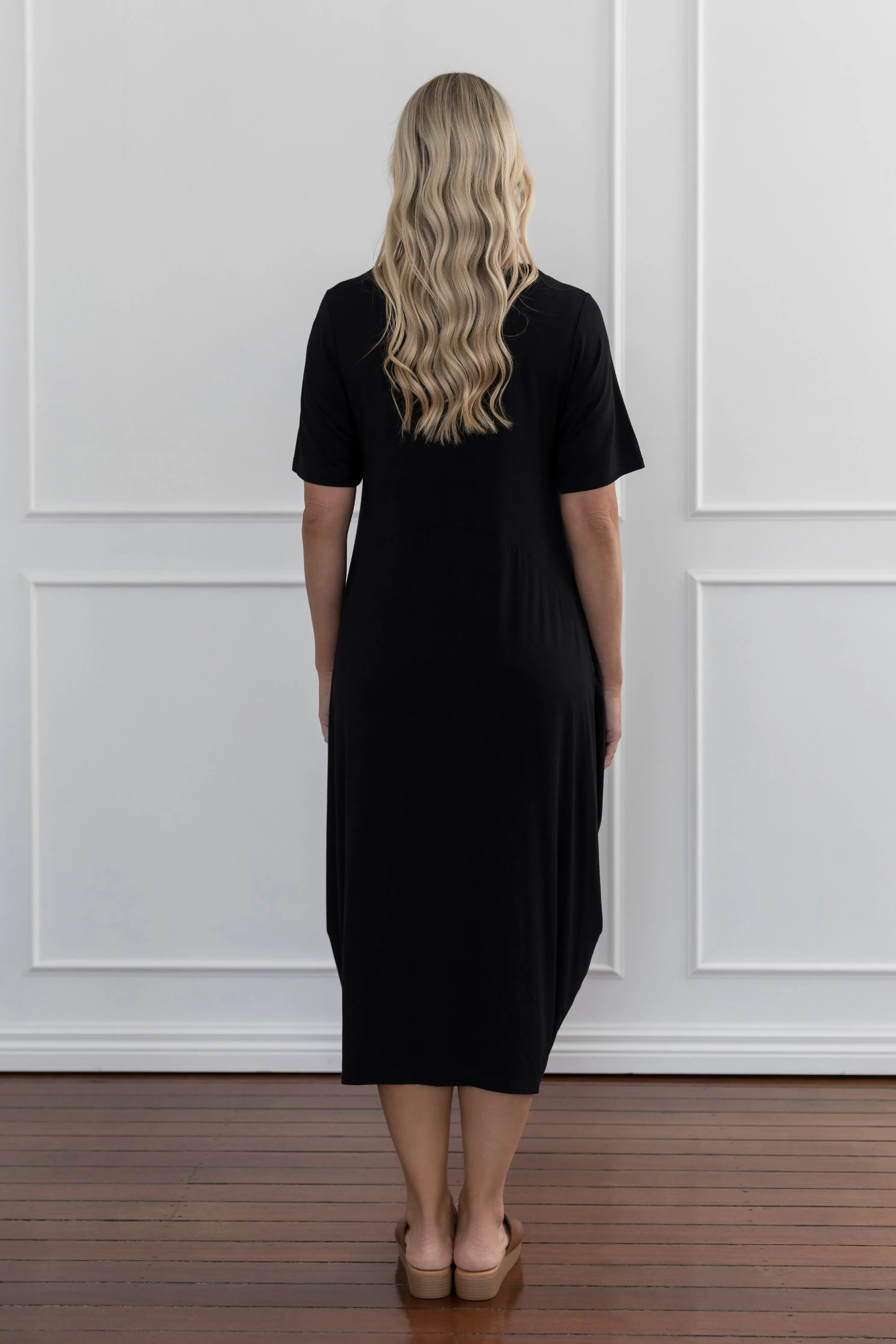 Short Sleeve Soho Dress | Black