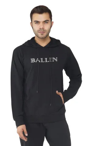 SLAY. Men's Printed BALLIN Edition Hoodie With Kangaroo Pocket