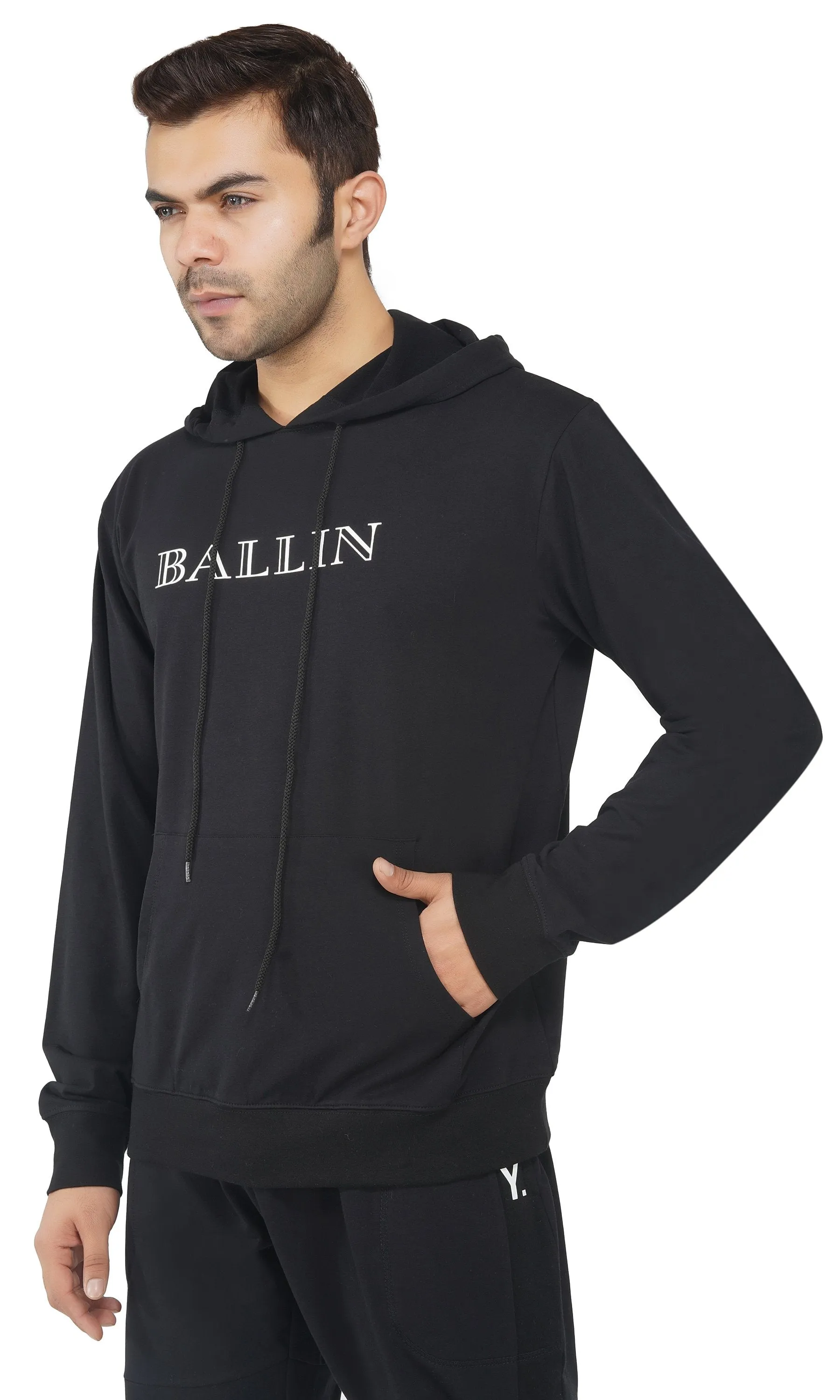 SLAY. Men's Printed BALLIN Edition Hoodie With Kangaroo Pocket