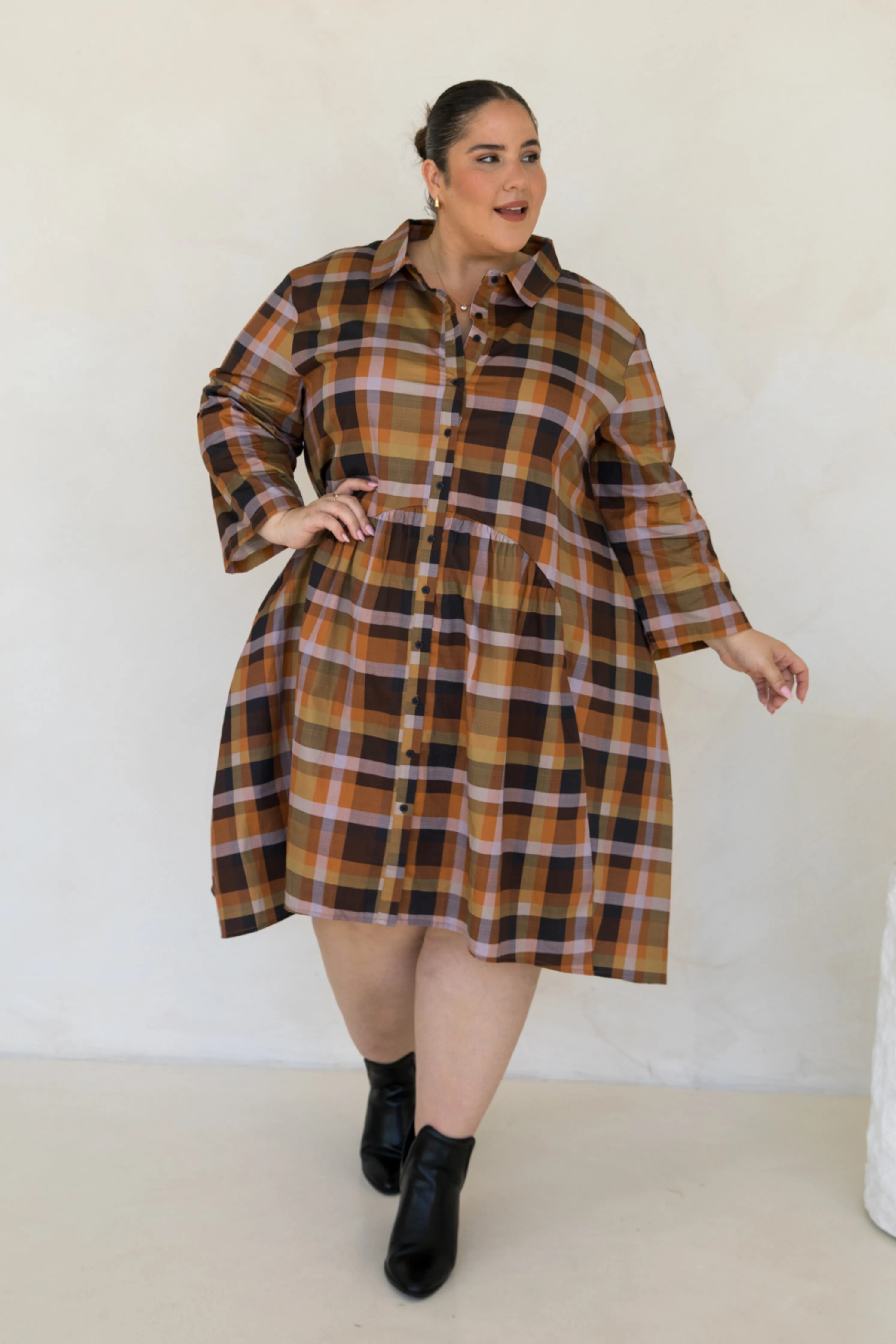 Soho Shirt Dress | Fall Check | FINAL SALE