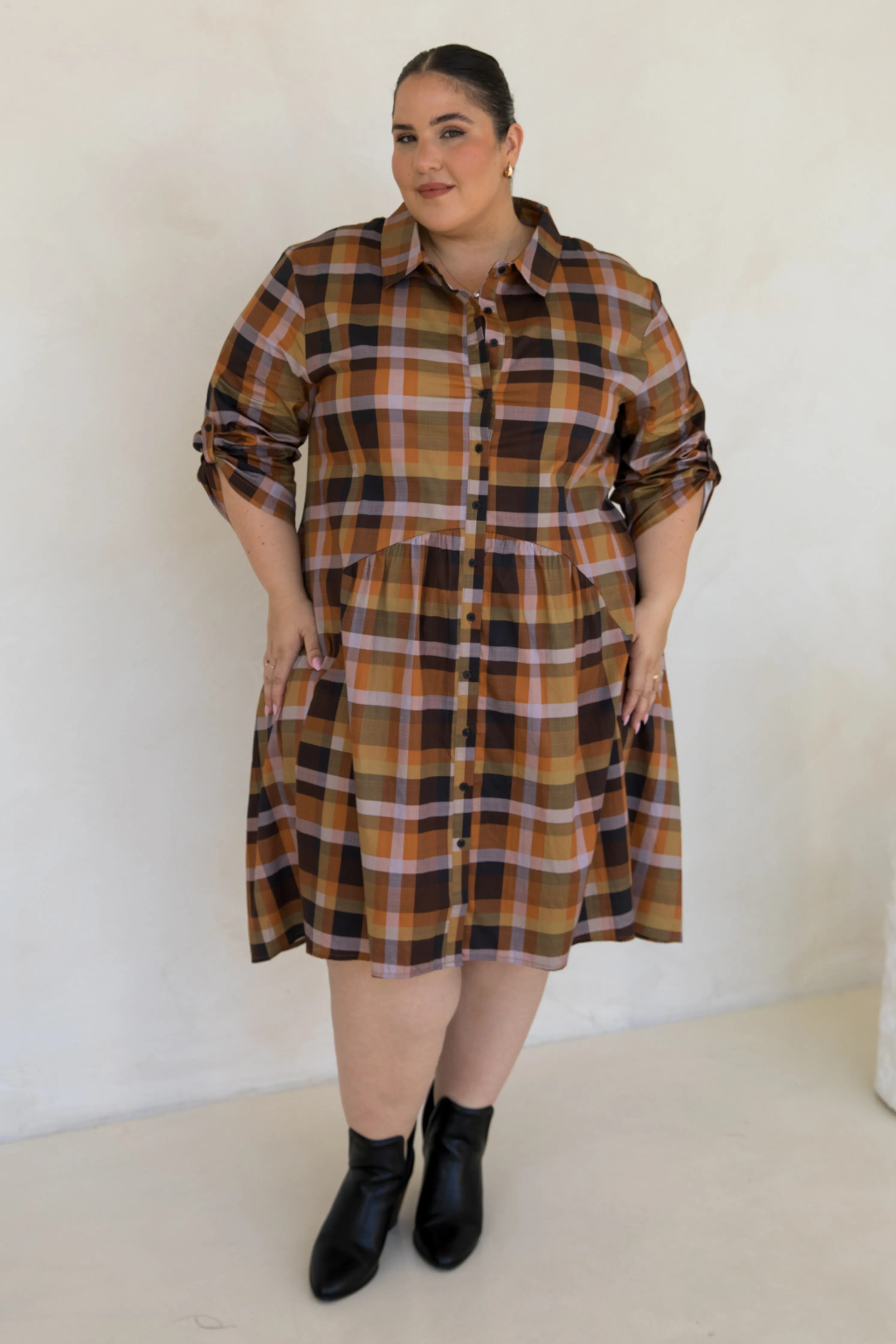 Soho Shirt Dress | Fall Check | FINAL SALE