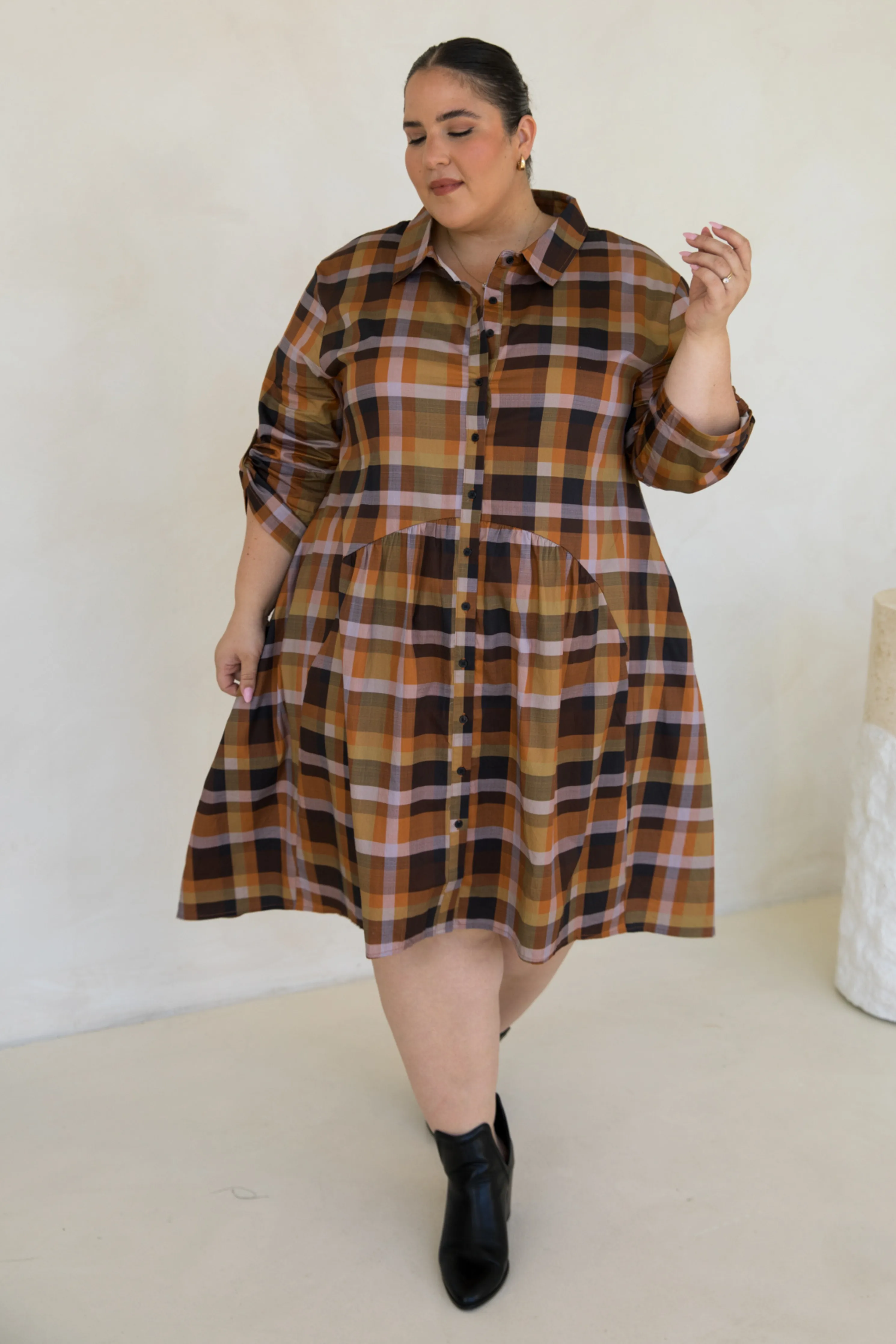 Soho Shirt Dress | Fall Check | FINAL SALE