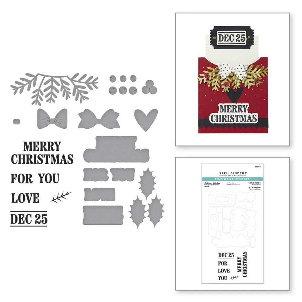 Spellbinders Stamp & Die Set By Wendy Vecchi Christmas Gifting