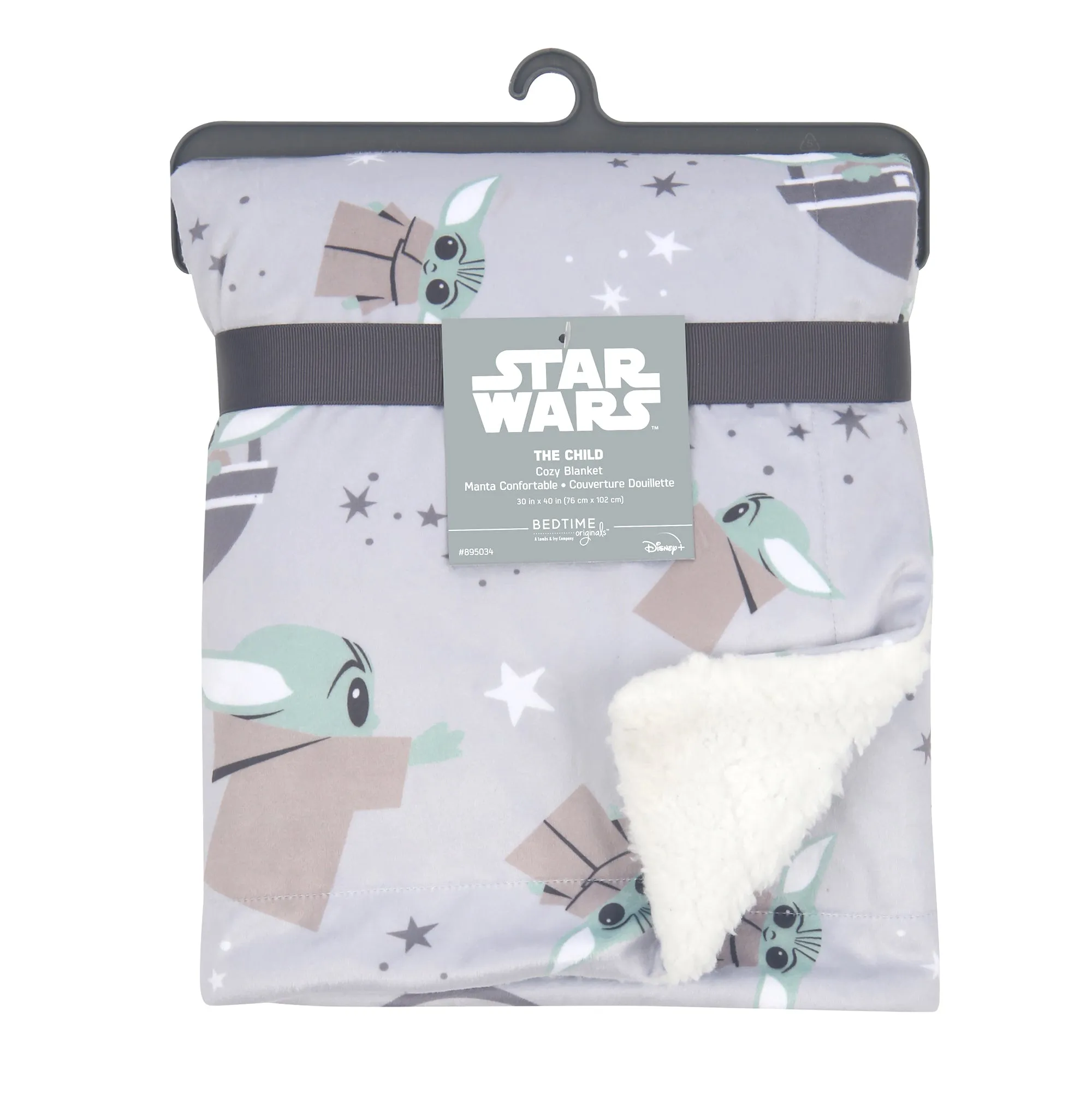 Star Wars Cozy Friends Grogu Fleece Baby Blanket