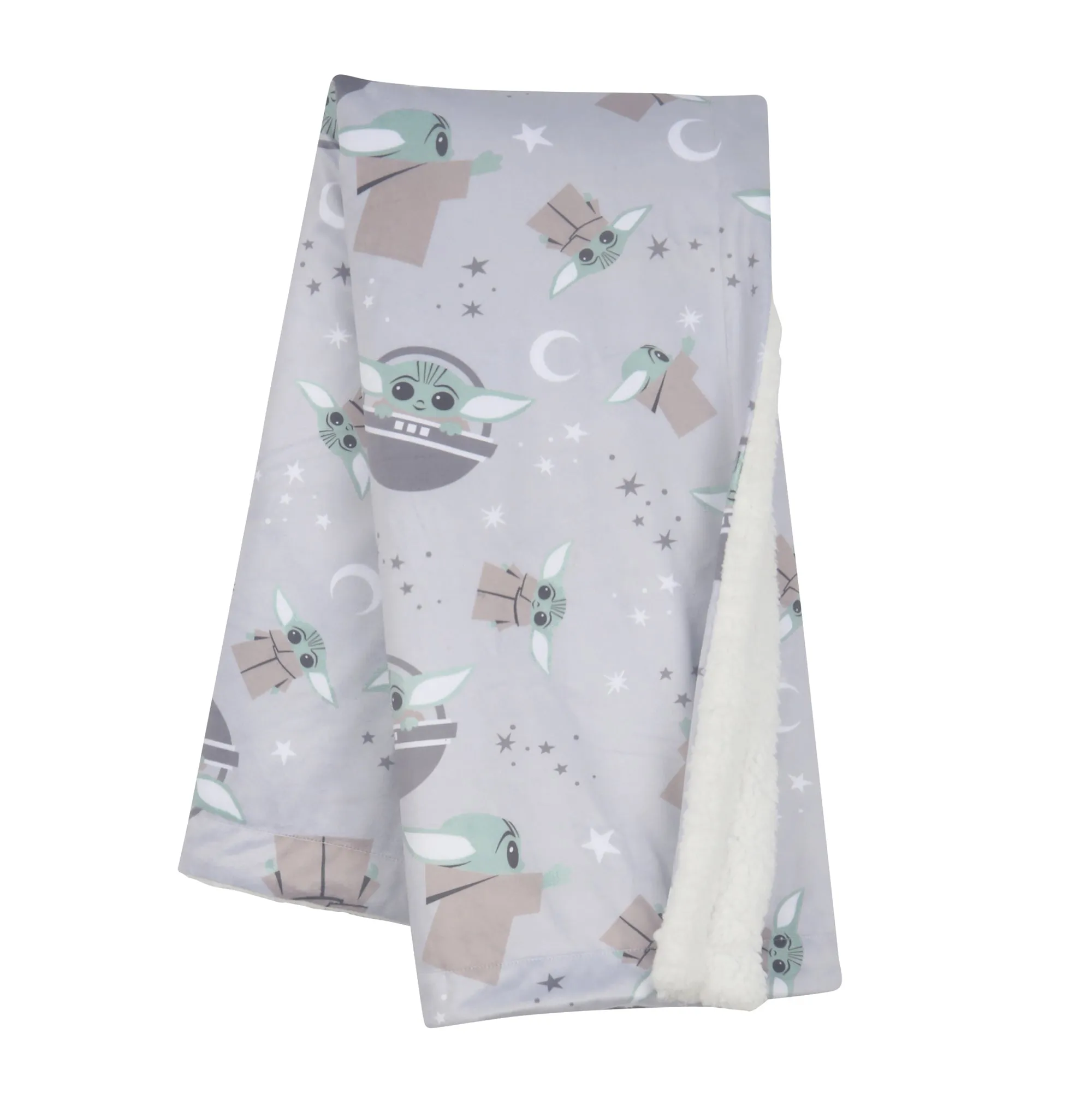 Star Wars Cozy Friends Grogu Fleece Baby Blanket