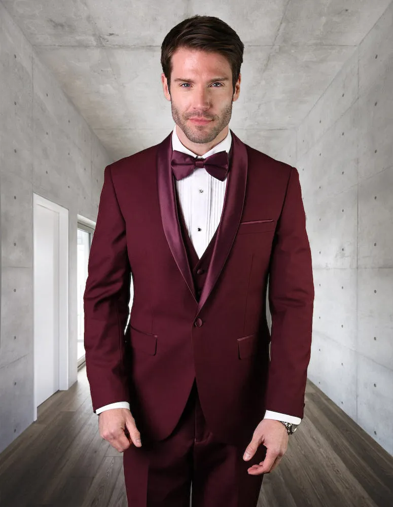 STATEMENT CLOTHING | TUX-SH-BURGUNDY