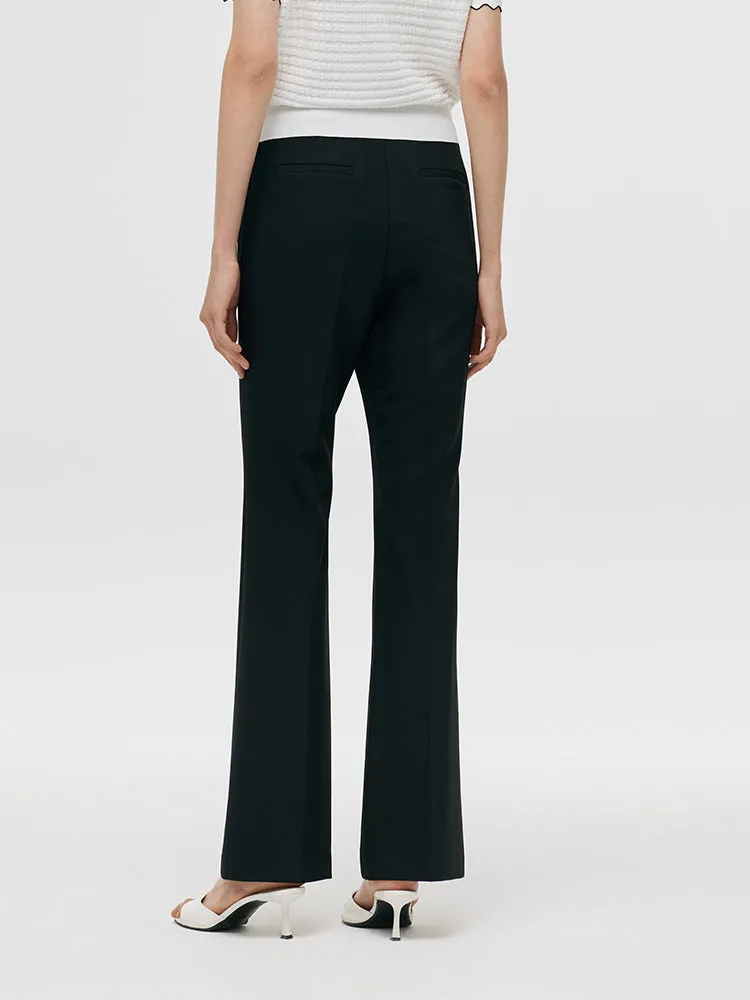 Stretch Micro-Flared Women Pants