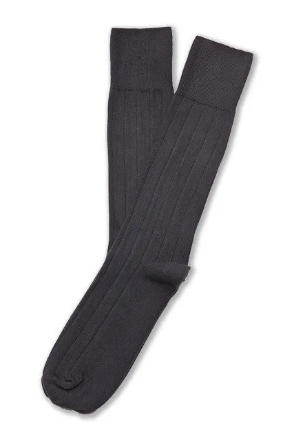 Supima Cotton Dress Rib Socks