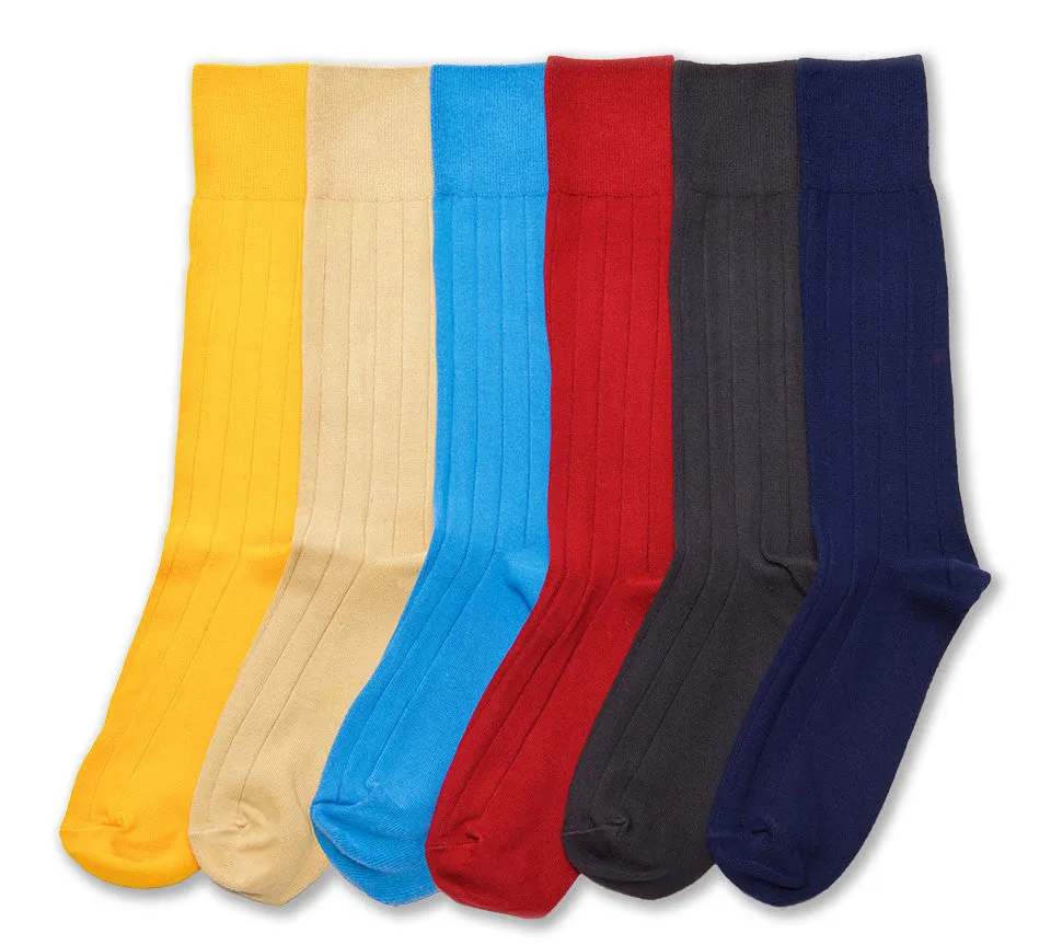 Supima Cotton Dress Rib Socks