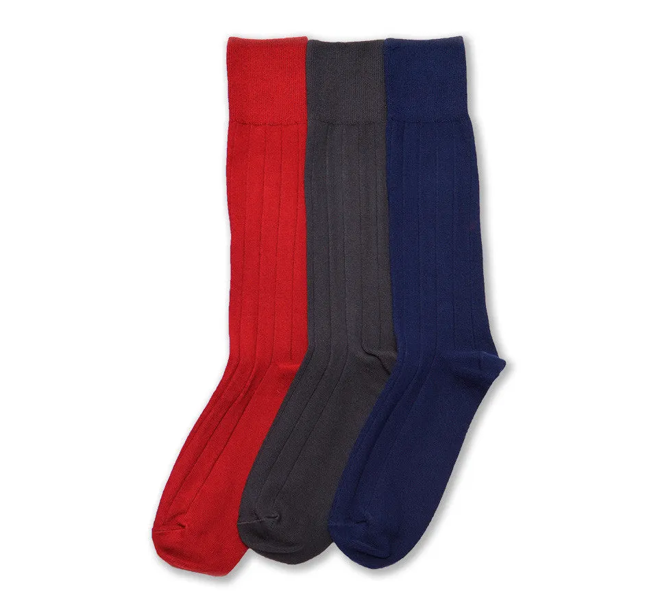 Supima Cotton Dress Rib Socks