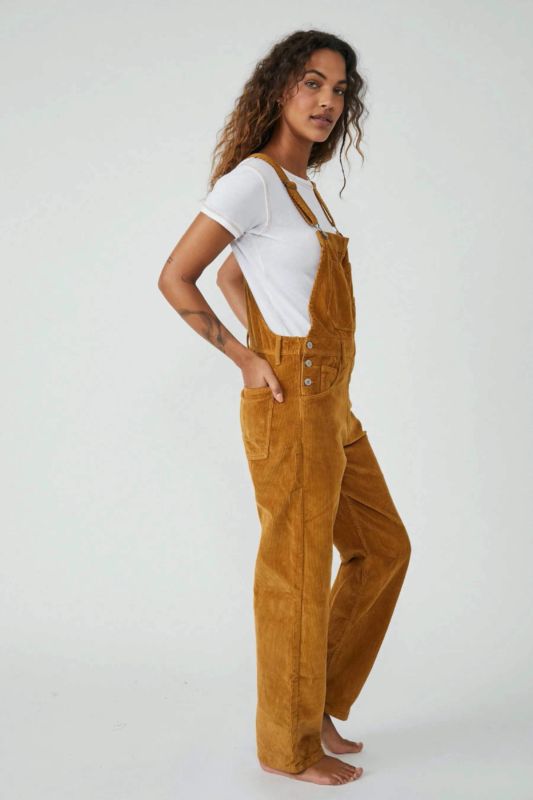 Tan Cord Ziggy Overall