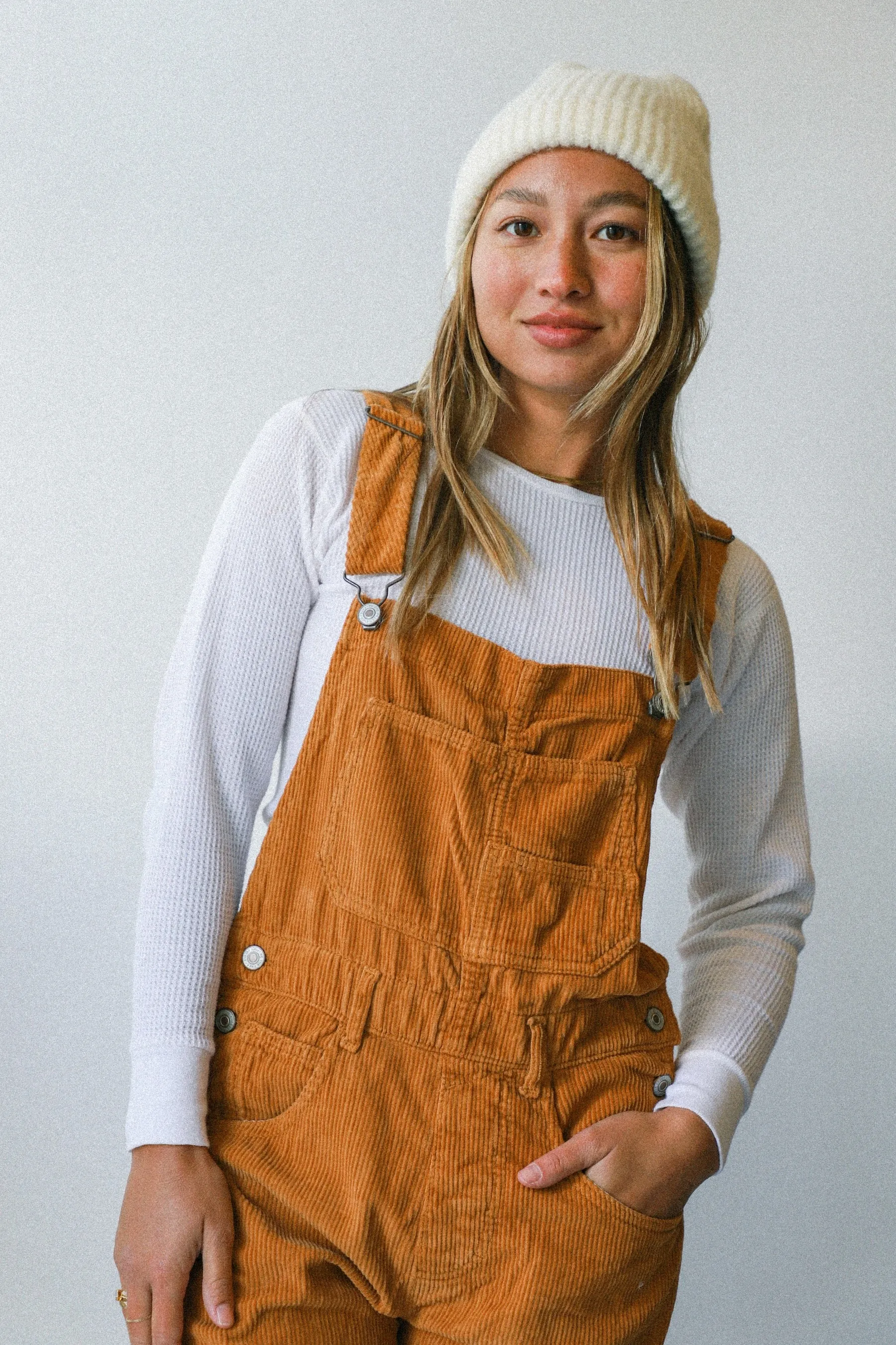 Tan Cord Ziggy Overall