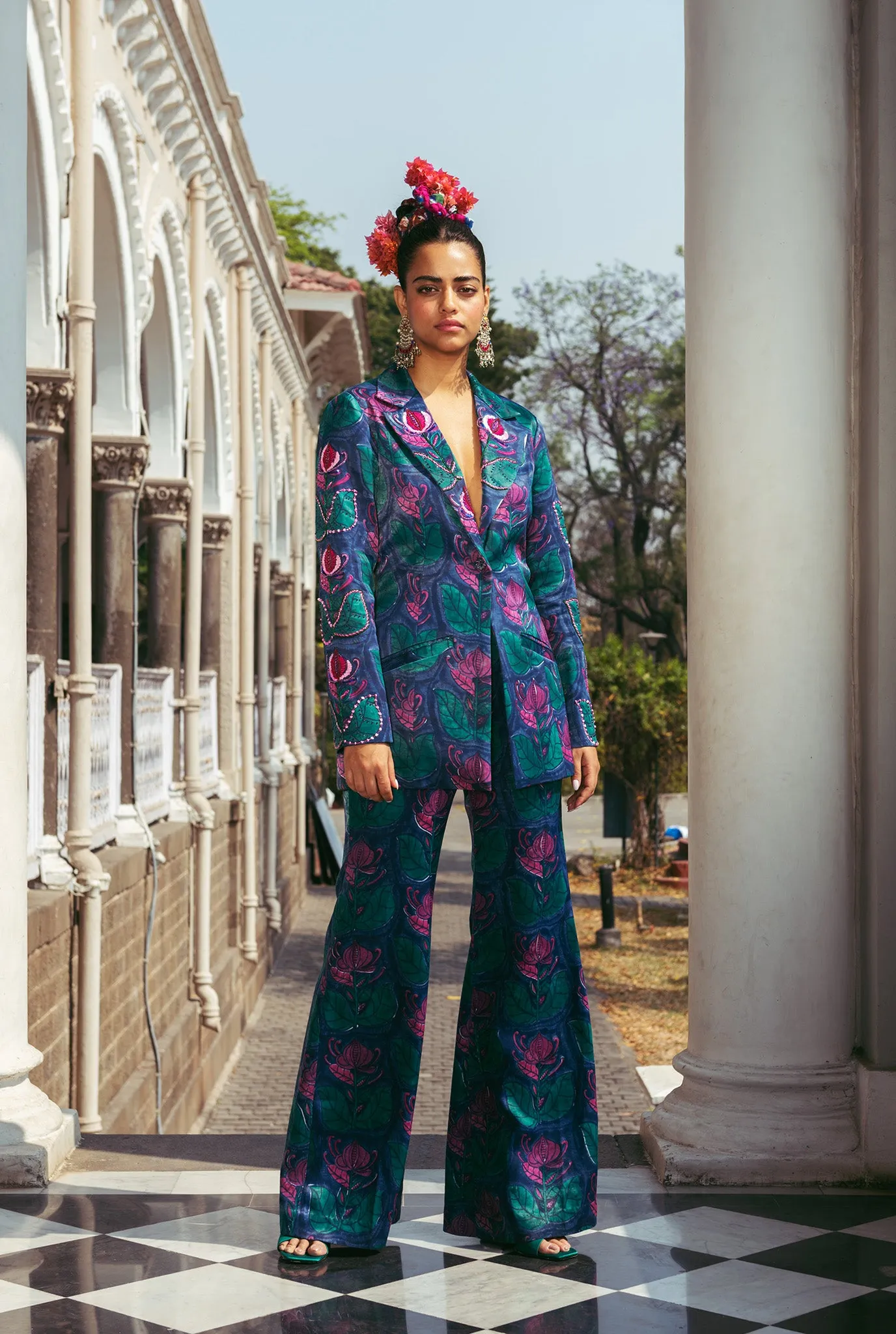 Taragarh Silk Pantsuit