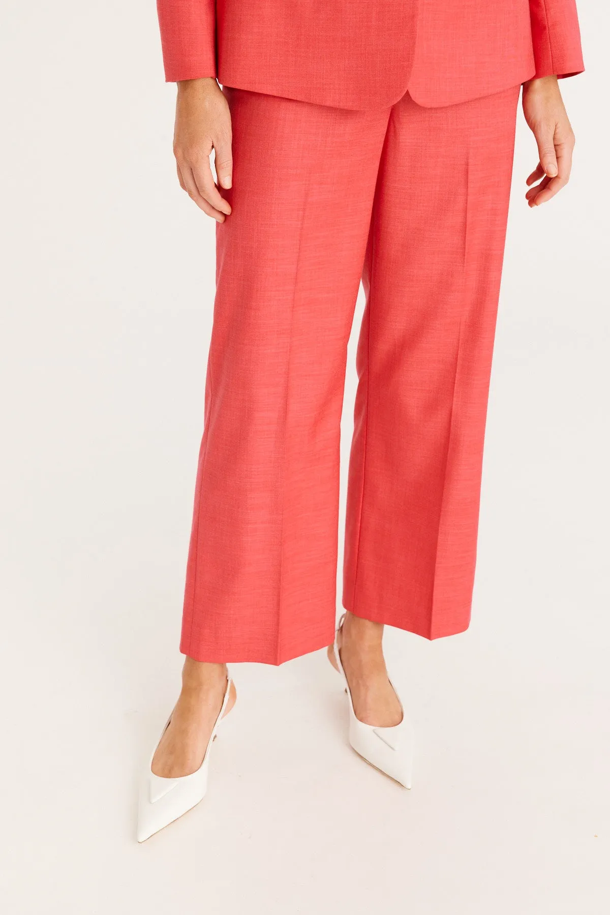 Tate Wide Leg Pant - Guava