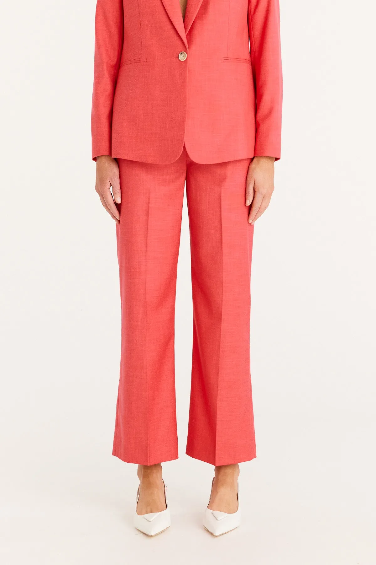 Tate Wide Leg Pant - Guava