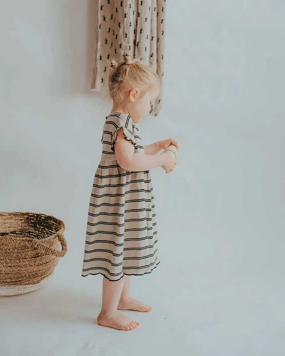 The Retro Rib Stripe Dress - KIDS