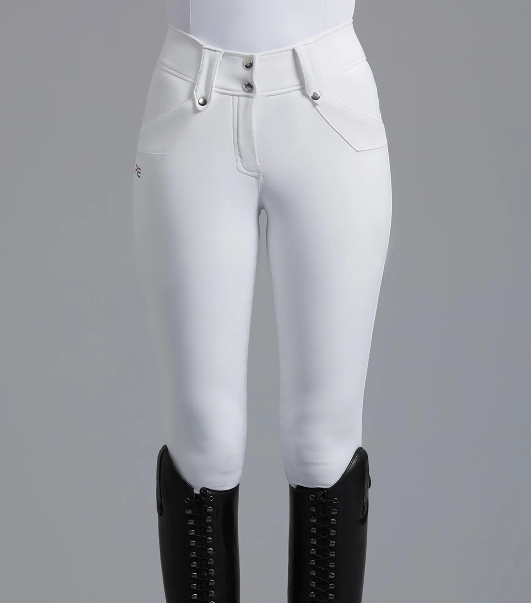 Torino Ladies Full Seat Gel Competition Riding Breeches White