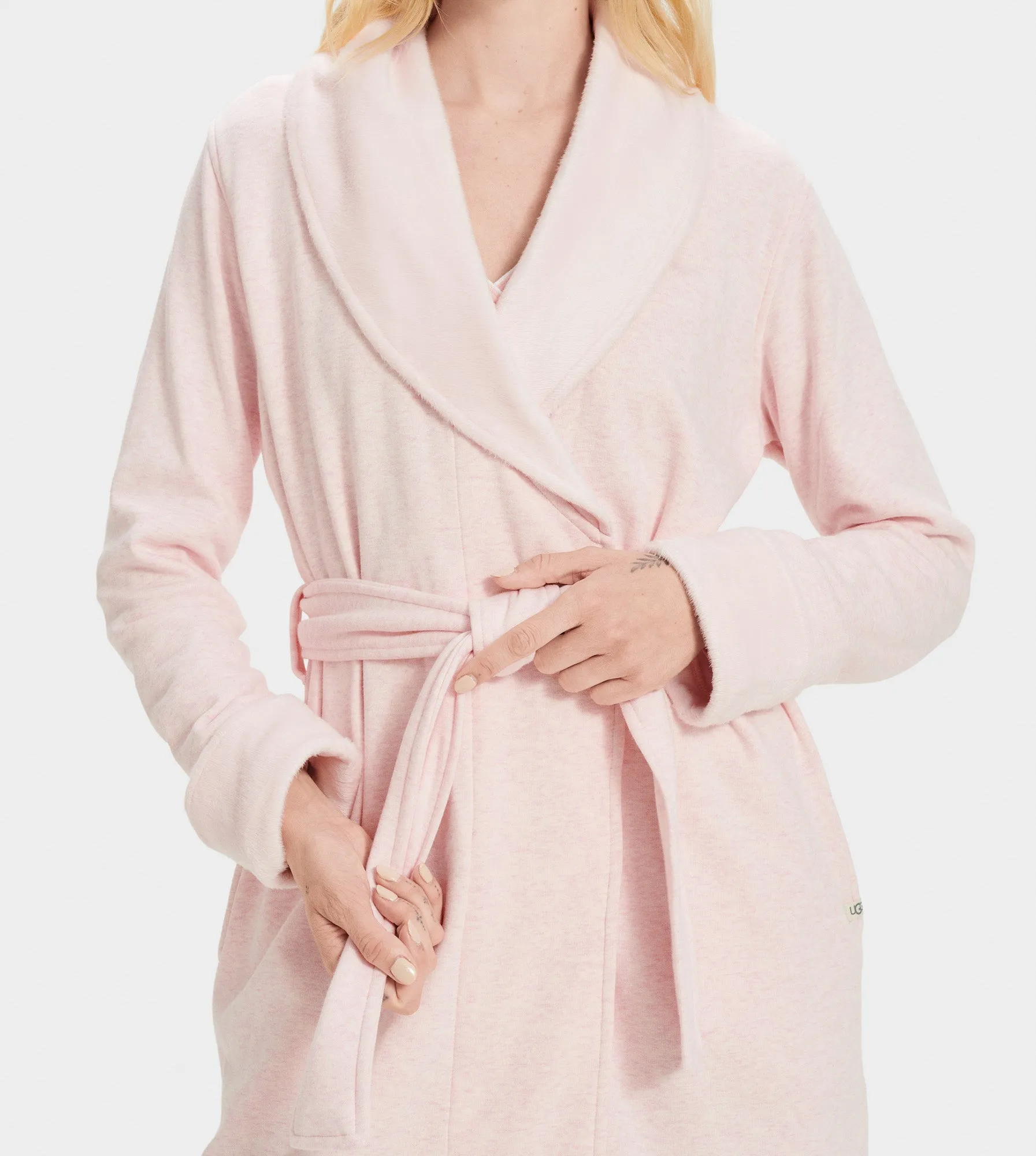 UGG Seashell Pink Blanche II Fleece Wrap Robe