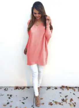 V-neck long sleeve women's thin sweater