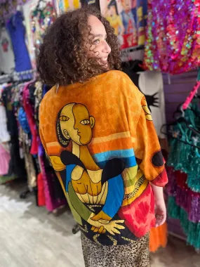 Vintage 90s Picasso Kimono Jacket