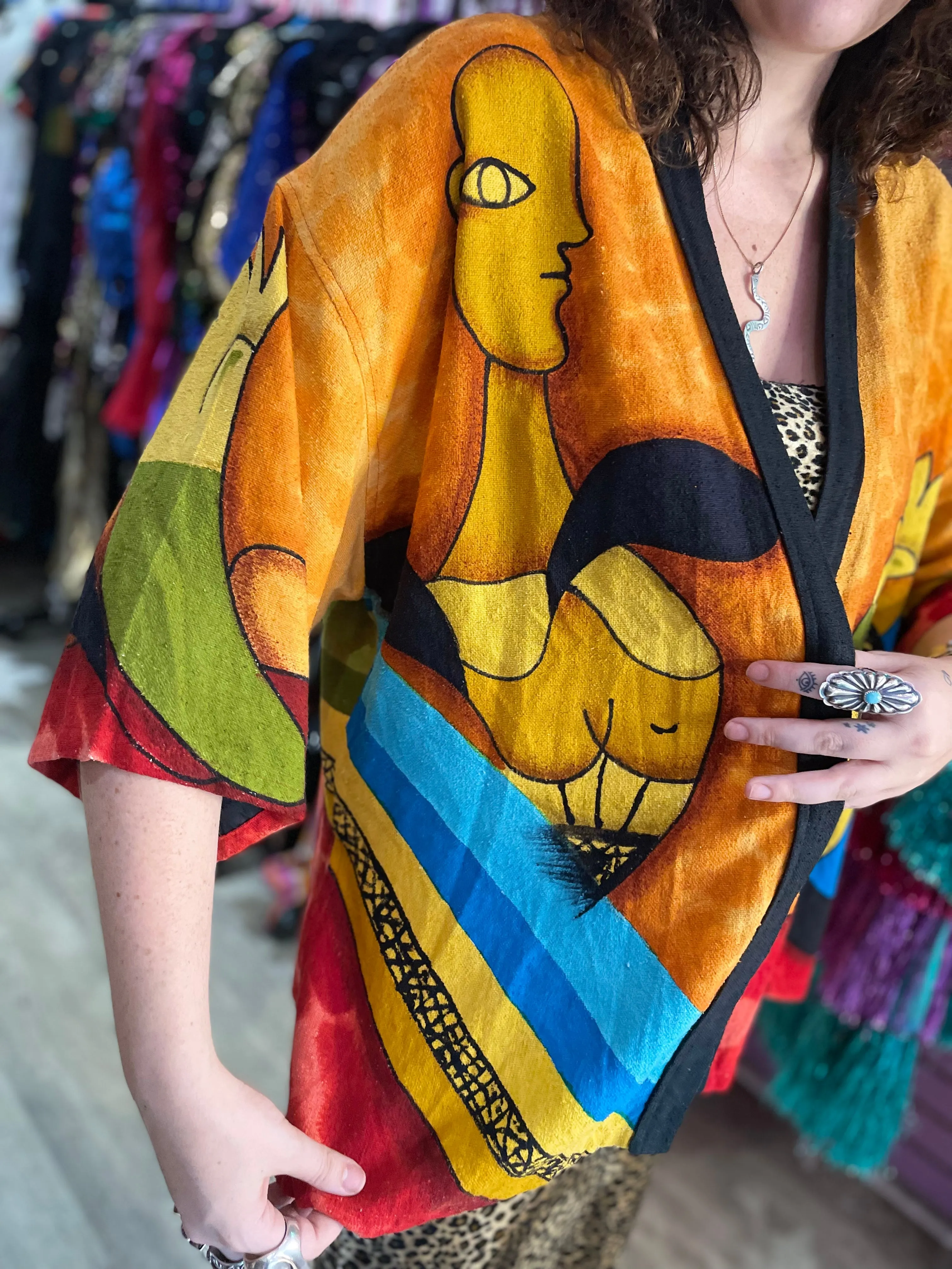 Vintage 90s Picasso Kimono Jacket