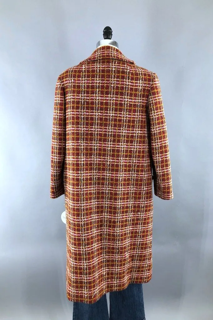 Vintage Pendleton Pink Wool Trench Coat