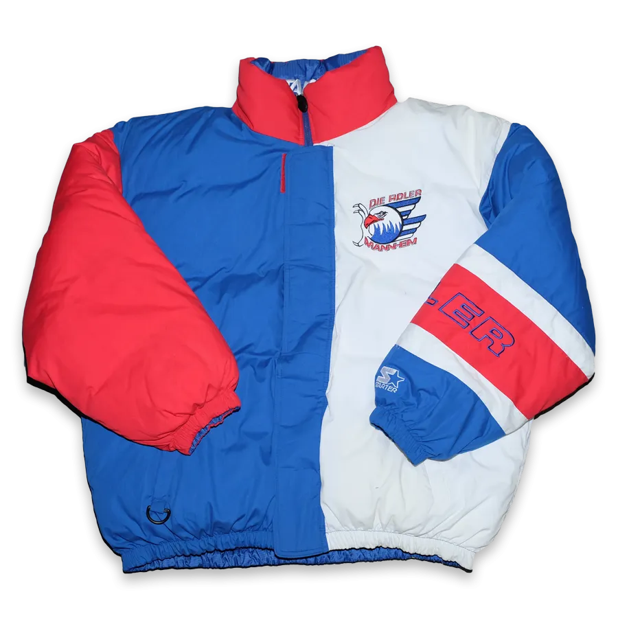 Vintage Starter Adler Mannheim Puffer Jacket Large