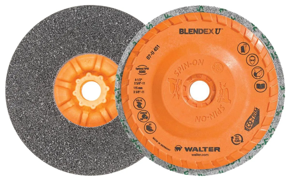 Walter 07U451 4.5" x 5/8-11" Blendex U Cup Disc