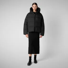 Women's animal free puffer jacket keri in black