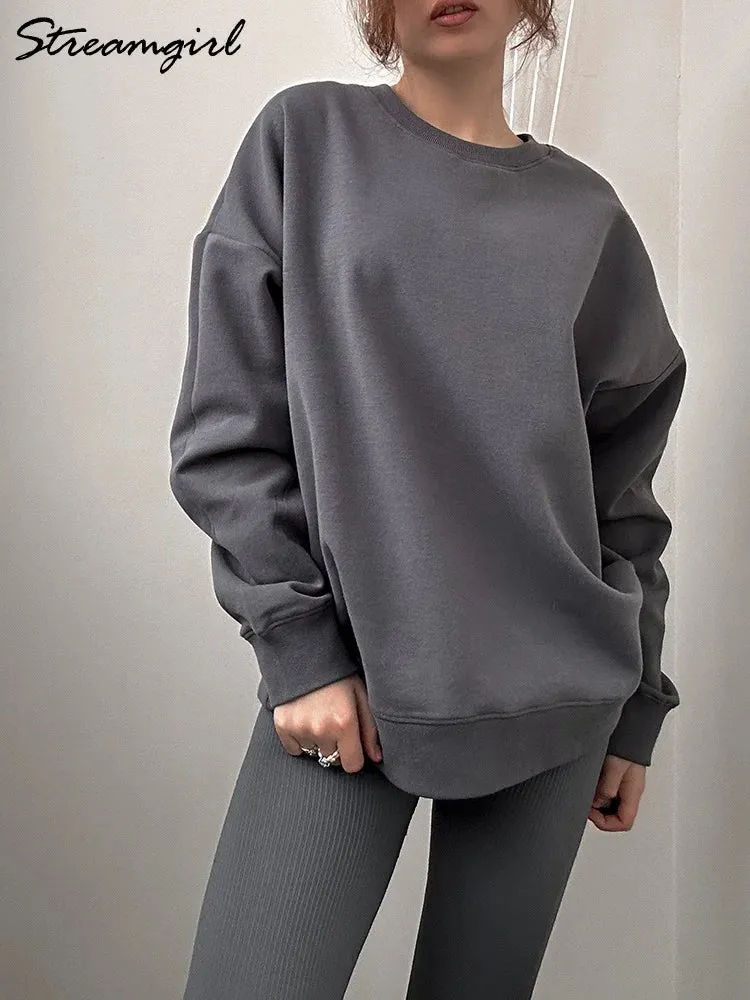 Women's Autumn Oversized Pullover Sweatshirt