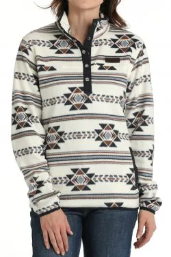 Women's Cinch Polar Fleece Cream Aztec